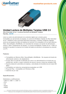 Unidad Lectora de Múltiples Tarjetas USB 2.0