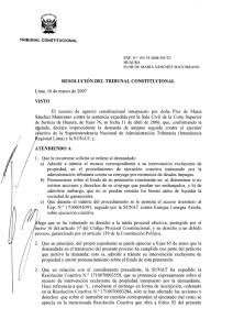 RESOLUCIÓN DEL TRIBUNAL CONSTITUCIONAL