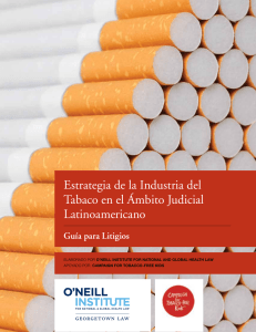 Estrategia de la Industria del Tabaco en el Ámbito Judicial