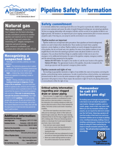 Pipeline Safety Information