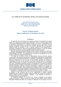 Ley 17/2006, de 27 de diciembre, del libro y de la lectura