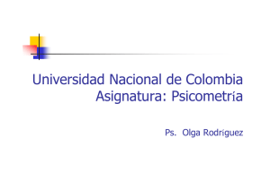 Universidad Nacional de Colombia Asignatura