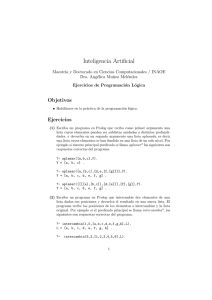 Ejercicios en Prolog - Ciencias Computacionales