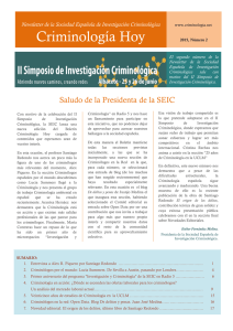 Boletín Criminología Hoy. Nº 2.