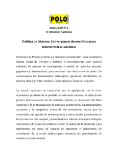 Convergencia democrática para transformar a Colombia
