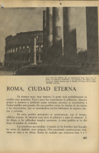 ROMA, CIUDAD ETERNA