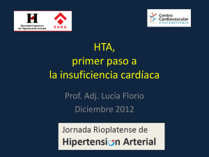 HTA: primer paso a la insuficiencia cardíaca