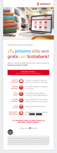 ¡Tu próximo ciclo será gratis con Scotiabank!