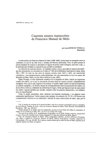 pdf Cuarenta sonetos manuscritos de Francisco Manuel de Melo