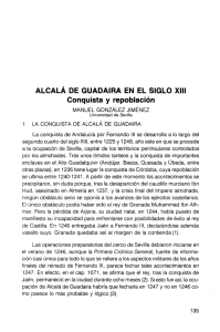 ALCALÁ DE GUADAIRA EN EL SIGLO XIII Conquista y repoblación