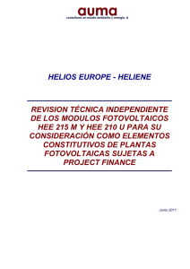 TITOL DE L`ESTUDI - Helios Energy Europe, SL