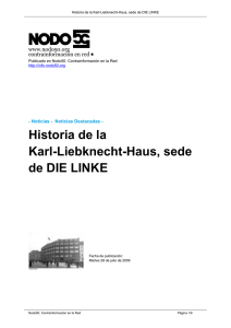 Historia de la Karl-Liebknecht-Haus, sede de DIE LINKE