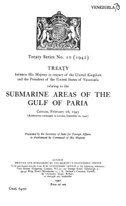 submarine areas of the gulf of paria