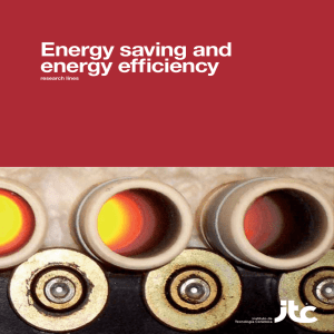 Energy saving and energy efficiency