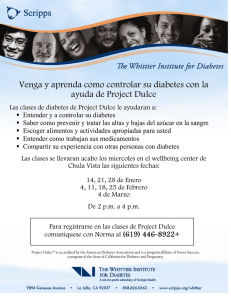 Venga y aprenda como controlar su diabetes con la ayuda de