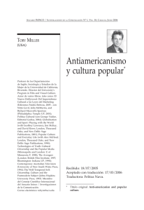 Antiamericanismo y Cultura Popular
