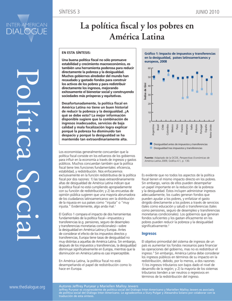 La Política Fiscal Y Los Pobres En América Latina