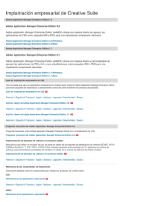 Implantación empresarial de Creative Suite | Adobe Developer