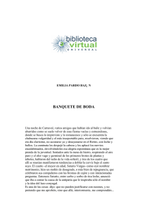 BANQUETE DE BODA - Biblioteca Virtual Universal