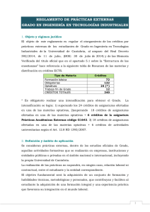 REGLAMENTO DE PRÁCTICAS EXTERNAS GRADO EN