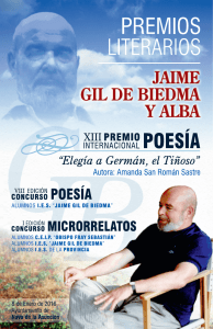 xiii premio i. poesía jaime gil de biedma y alba