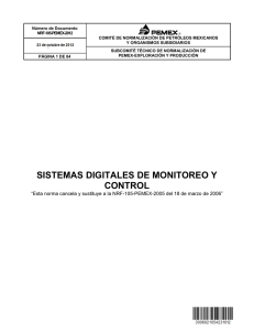 SISTEMAS DIGITALES DE MONITOREO Y CONTROL