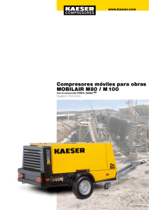 Compresores móviles para obras MOBILAIR M80 / M 100
