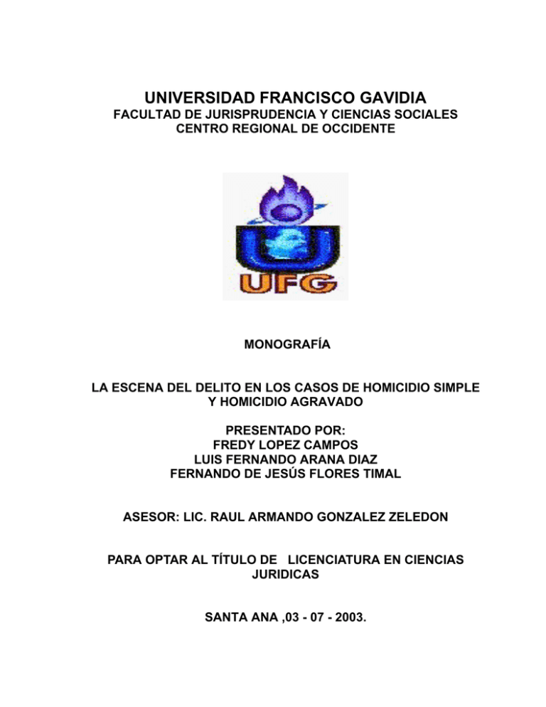 UNIVERSIDAD FRANCISCO GAVIDIA