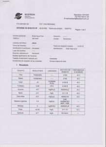 Informe: Fisíco-Químico