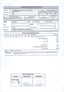 `w`5-%`r`“ COMPROBANÏE UNICO DE REGISTRO