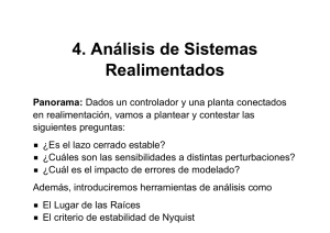 4. Análisis de Sistemas Realimentados