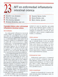 AFT en enfermedad inflamatoria intestinal crónica