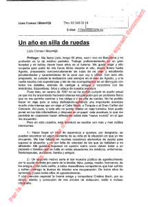 Un a&ntilde;o en silla de ruedas