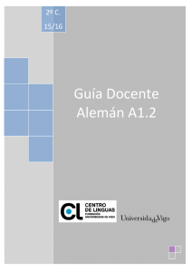 Guía Docente Alemán A1.2 - Centro de Linguas
