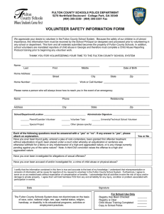 volunteer safety information form