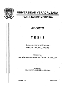 UNIVERSIDAD VERACRUZANA ABORTO TESIS