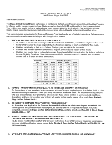 Page 1 California Department of Education Pricing Letter to