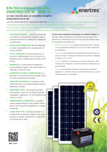 Kits fotovoltaicos aislados ENERTRES 300 W