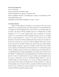 59. OVALLE, Fernando Luis DNI Nº 20.226.636 Fecha de
