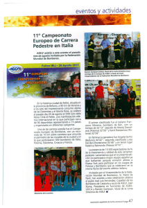 Page 1 11° Campeonato Europeo de Carrera Pedestre en Italia