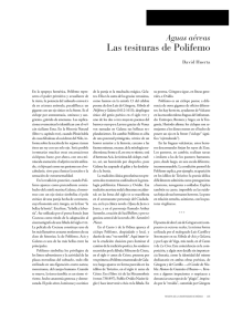 Las tesituras de Polifemo - Revista de la Universidad de México