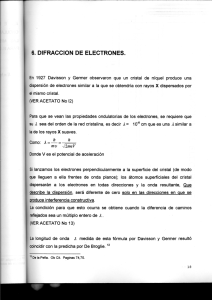 6. DIFRACCION DE ELECTRONES.