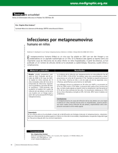 Infecciones por metapneumovirus