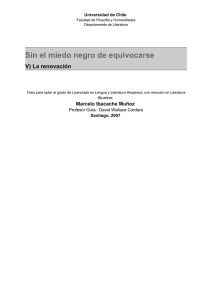 Sin el miedo negro de equivocarse - Tesis