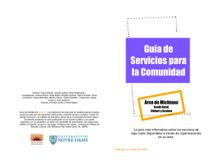 Guía de Servicios para la Comunidad