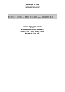 thrash metal: del sonido al contenido - Tesis