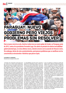 Paraguay: nuevo gobierno pero viejos