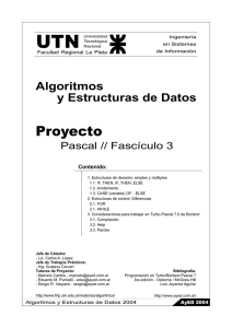 Algoritmos y Estructuras de Datos - Universidad Tecnológica Nacional