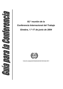 92.ª reunión de la Conferencia Internacional del Trabajo