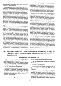 EL CAMERÚN CONTRA NIGERIA - Derecho Internacional Publico